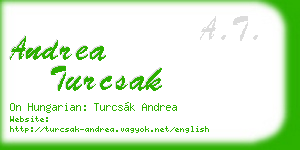 andrea turcsak business card